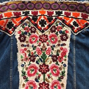 ZARA oversized jean jacket.